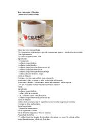 Receitas Variadas de Chocolate
