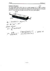 Solved Problems on Strength of Materials - Exam 1 | ENGR 2530 | Exams ...