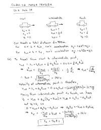 Solved Problem Set 2 - Physics I | PHYS 1100 - Docsity
