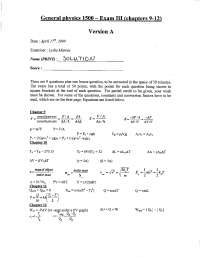 Midterm Exam 3A with Answer Key - General Physics I | PHYS 1500 - Docsity