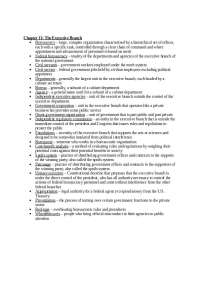 Understanding the Executive Branch: Bureaucracy, Departments, and Civil Service - Prof. Da