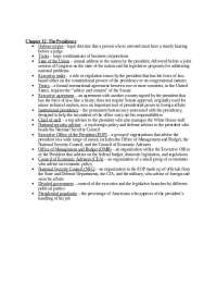 Presidential Powers: Habeas Corpus, Trusts, State of the Union, Treaties, Executive Orders