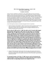 Take Home Midterm Exam Solutions - Money and Capital Markets | FBE 524