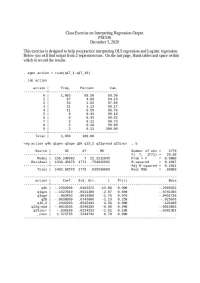 Exercises on the Interpreting Regression Output - Homework | PM 536