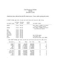 Logistic Regression Analysis of ER Website Survey Data - Prof.  Valente