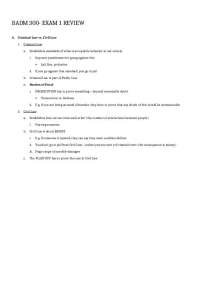 Exam 1 Review Sheet for The Legal Environment of Business | BADM 300