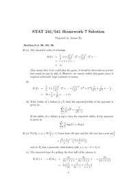 Solutions of Homework 7 on Probability Theory | STAT 241