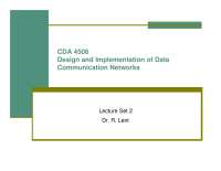 The Data Link Layer - Lecture Notes | CDA 4506 - Docsity