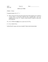 4 Problems on Engineering Analysis - Exam 1 | EGN 3420 - Docsity