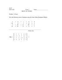 Exam 2 for Engineering Analysis | EGN 3420 - Docsity