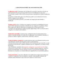 Conceptos de Motivación: Facilitación Social, Priming, Indefensión Aprendida, Estados de á