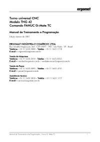 Torno universal CNC Modelo TNG 42 Comando F