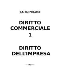 Diritto commerciale - L'impresa