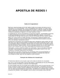 Apostila de Redes