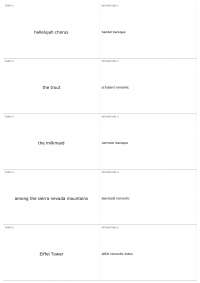 Term 1: Art and Music Definitions and Styles