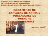 Julgamento de carcaças de animais portadores de doenças parasitárias