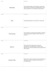 Exam 4 Review | PSYC 102 - Introduction to Psychology - Docsity