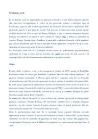 La Rivoluzione Verde: Origini, Tecnologie e Controversie