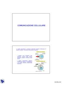 Fisiologia cellulare vegetale - Comunicazione cellulare