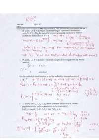 Quiz 7 with Solutions - Mathematics Statistics in Engineer and Science | MATH 483
