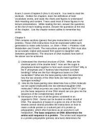 General Biology - Exam 2 Study Guide | BIOL 101 - Docsity