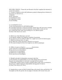 General Biology - Practice Questions for Exam 4 | BIOL 101 - Docsity