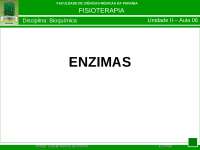 Aula de Enzimas - Unidade II, Aula 06