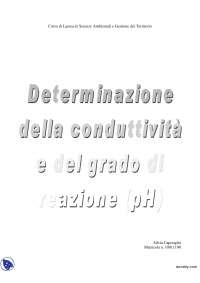 Rilevamento Ambientale - Relazione di laboratorio sul pH