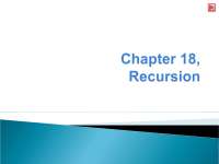 Lecture Slides on Recursion - Algorithm Design and Programming I | CMP ...