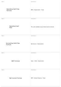 Final Exam Flashcards | FIN 300 - CORPORATION FINANCE - Docsity