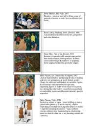 Art from Renaissance - Study Notes | ARS 102