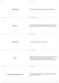 Final Exam, part 1 | BIOL 2704 - Evolutionary Biology - Docsity