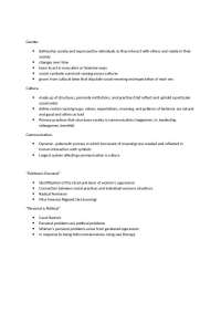 Gender, Culture and Communication - Lecture Notes | WGST 203