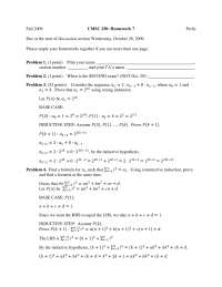 Assignment 7 Problems - Discrete Structures | CMSC 250 - Docsity