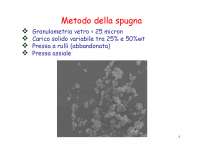 Biomateriali II - Scaffold in spugna