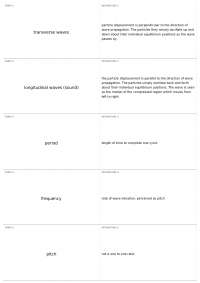 Basic Acoustics | SHS 170 - Intro Hum Comm Sys & Disorders