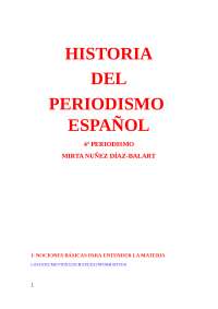 La Prensa Periodística en España: Desde 'El Pensador' al Sexenio Revolucionario - Prof. Nú