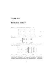 Sistemi Lineari e Metodo di Cramer, Rouché-Capelli e Gauss