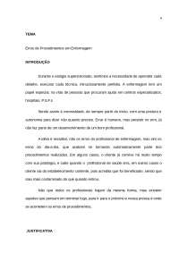 Erros de Procedimentos de Enfermagem