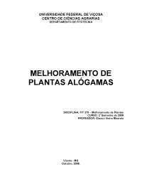 Melhoramento de plantas alógamas