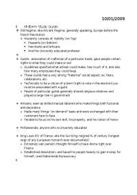 Midterm Study Guide: Old Regime and the Emergence of Modern Europe - Prof. Allison Phillip