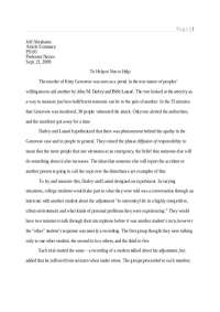 Article Summary - Psychology - Assignment 1 |