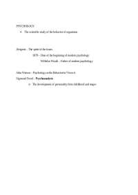 Psychology: Individual Differences, Learning, and Abnormal Behavior