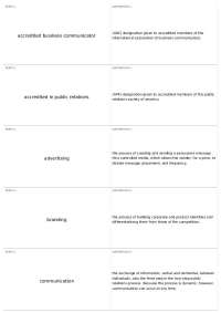 Exam1 | COMM  - Public Relations
