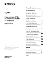 Statement List (STL) for S7-300 and S7-400 Programming - Bit Logic ...
