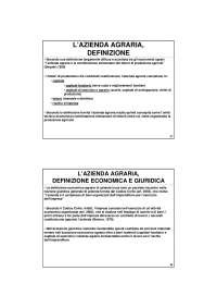 Economia delle aziende agricole - Parte 2