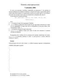 Procedura Assembler per la navigazione in un labirinto