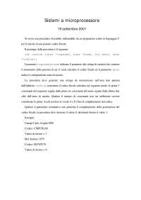 Procedura Assembler per il calcolo del codice fiscale