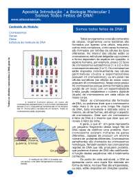 Apostila Introdução `a Biologia Molecular I Somos Todos Feitos de DNA!