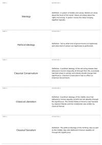 Political Ideologies: Classical and Modern Conservatism, Liberalism, and Socialism